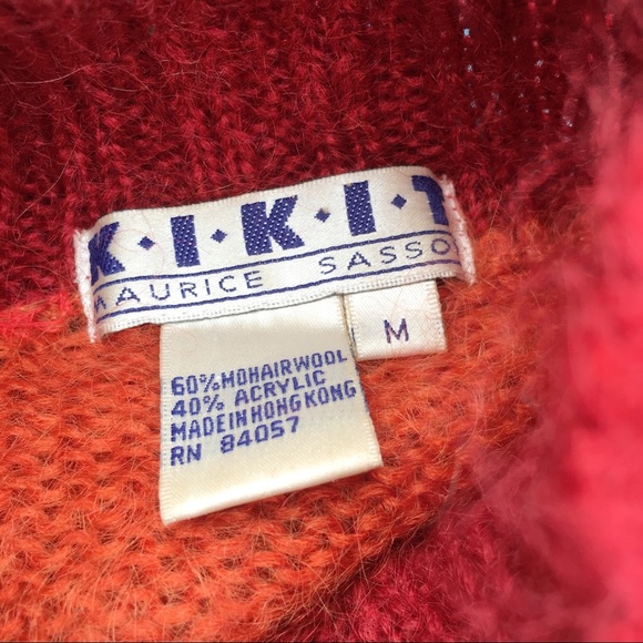 Vintage Fuzzy Rainbow Oversized Pull Over Sweater - Picture 8 of 8